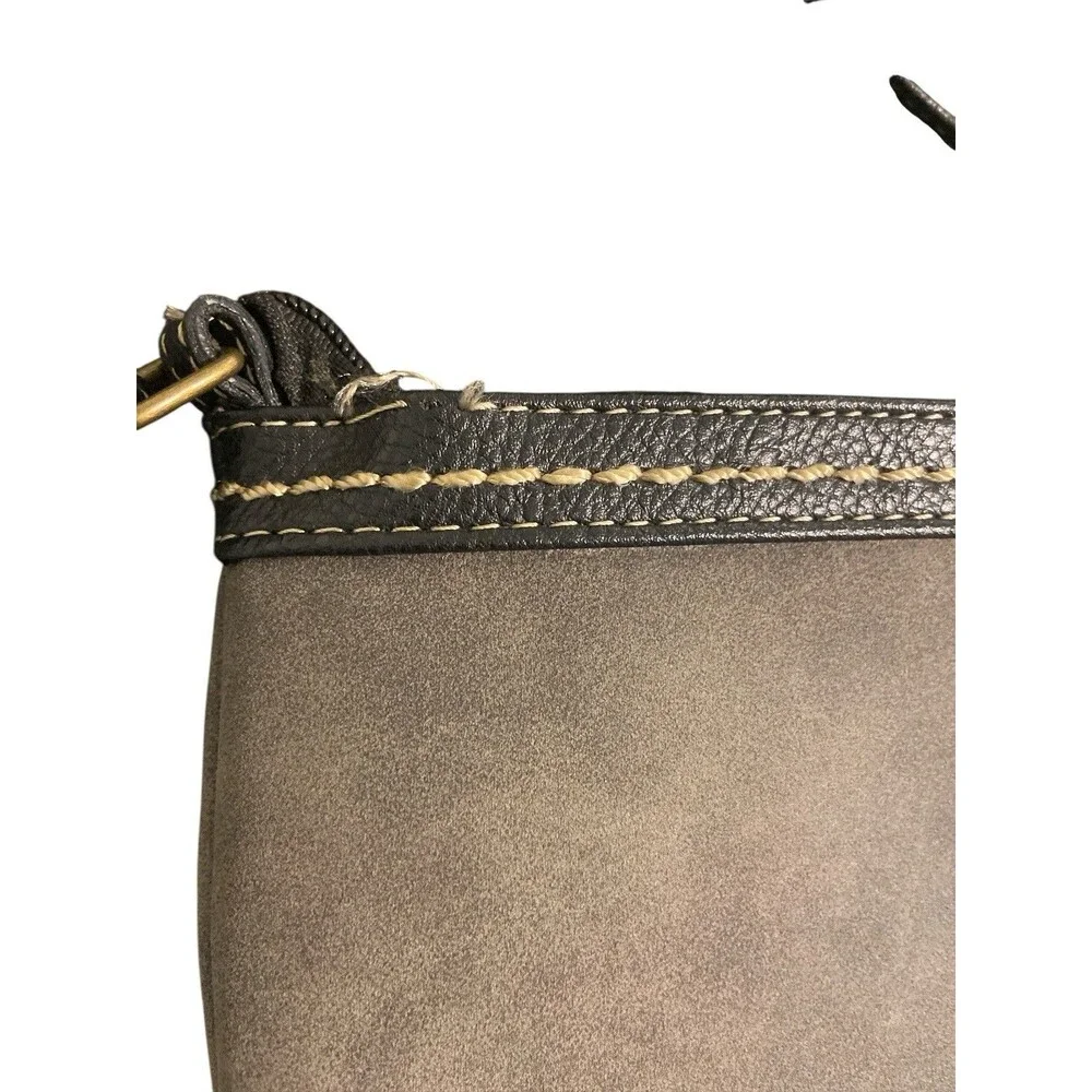 B.O.C‎ Born Concept Gray/ Black Crossbody Purse Faux Leather